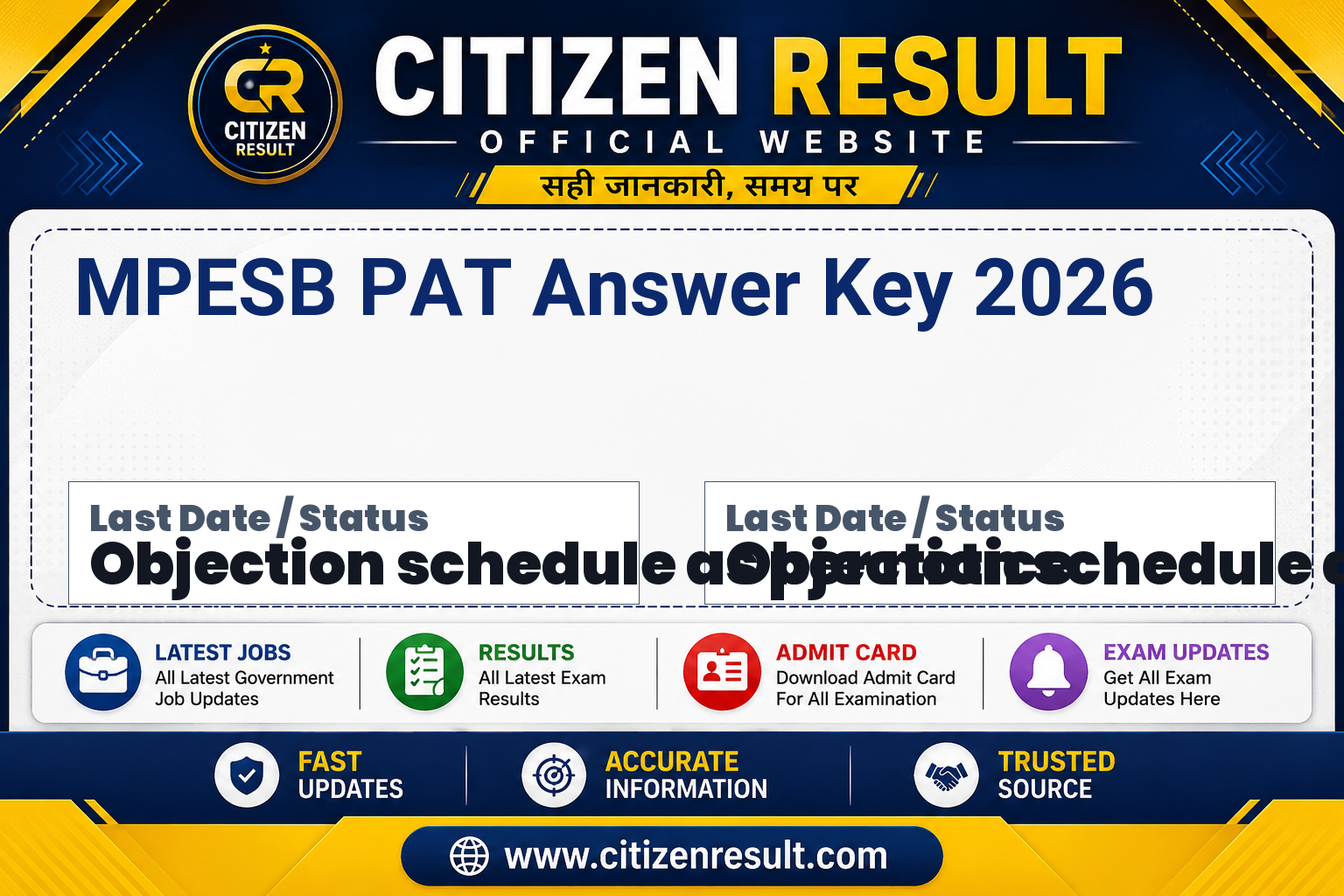 MPESB PAT Answer Key 2026