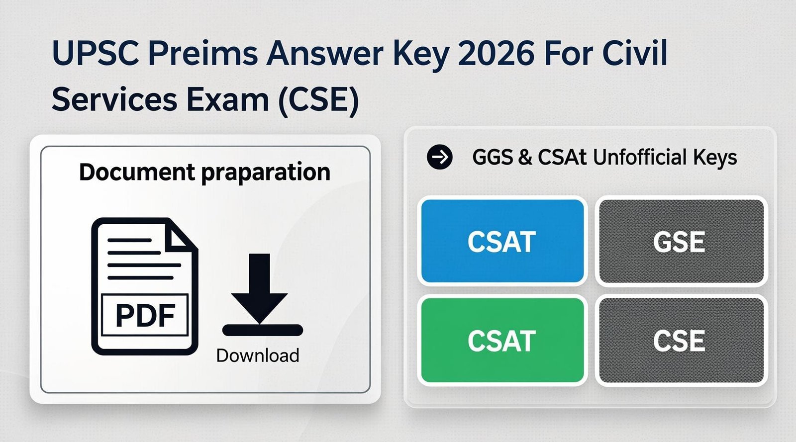UPSC Prelims Answer Key 2026 Out | Download PDF Now