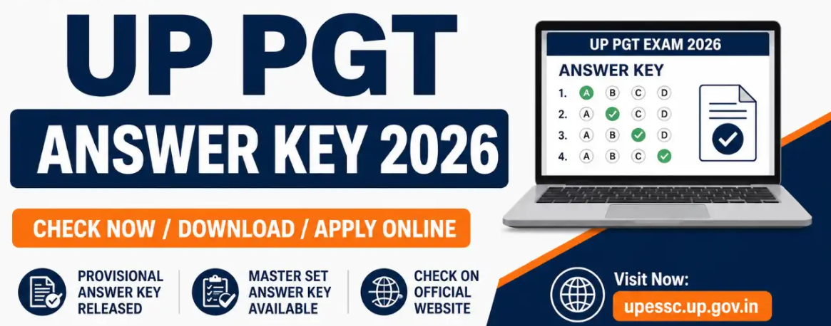 UP PGT Answer Key 2026 OUT: Download UPESSC Master Set & Objection Link